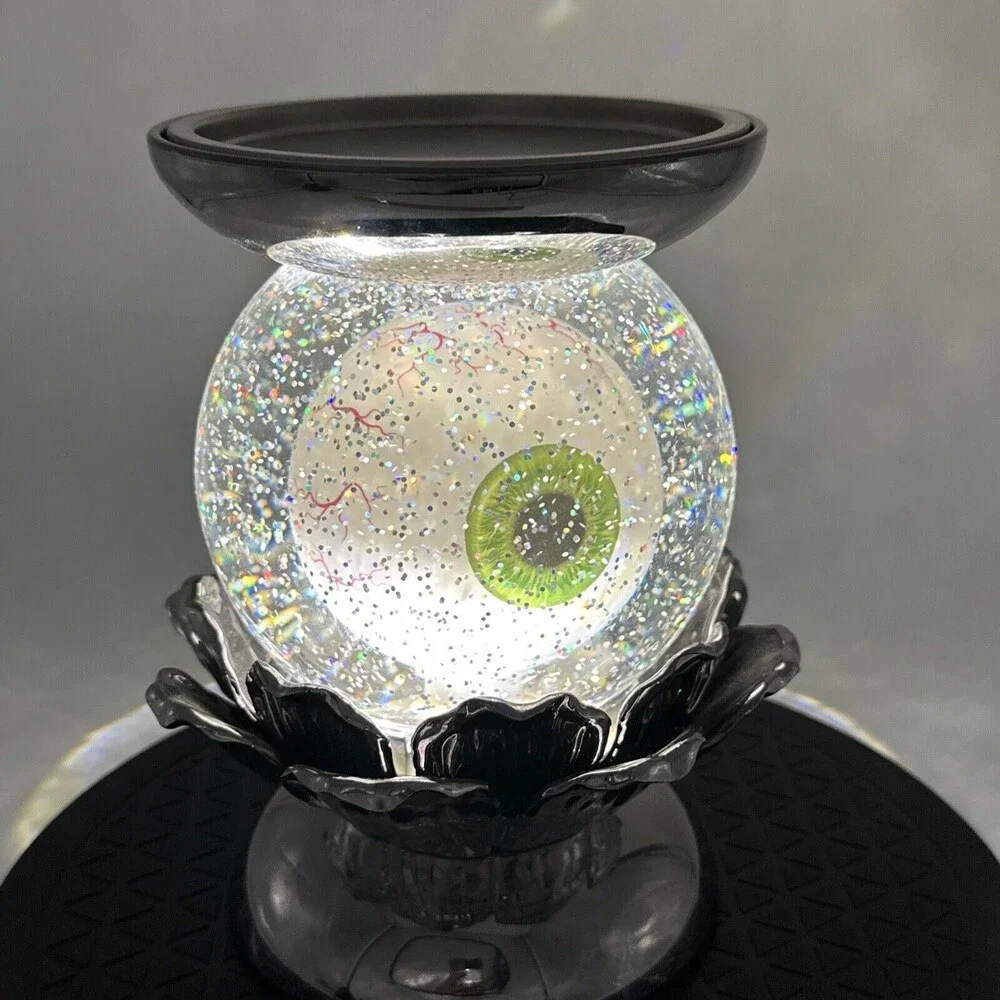 2022 Bath & Body Works Halloween WATER GLOBE EYE Pedestal Candle Holder